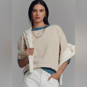 Anthropologie Pilcro Niki bubble sweatshirt XXS